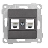 RİTA MEK TUŞ DATA PRİZİ 2*RJ45 (CAT6) FÜME 1